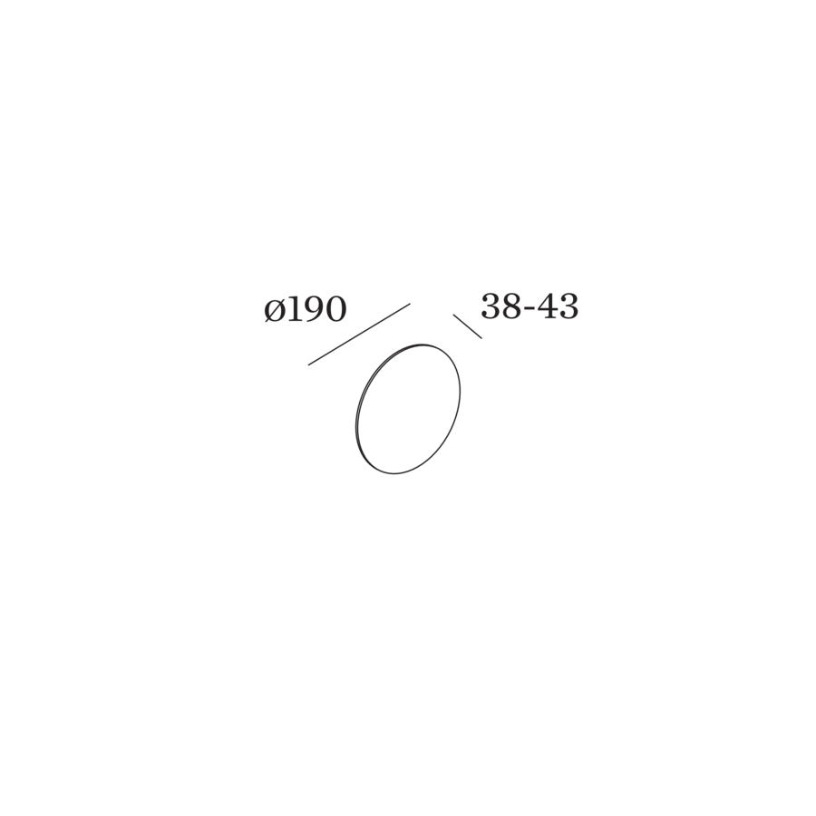 Wever & Ducré MILES round wandlamp