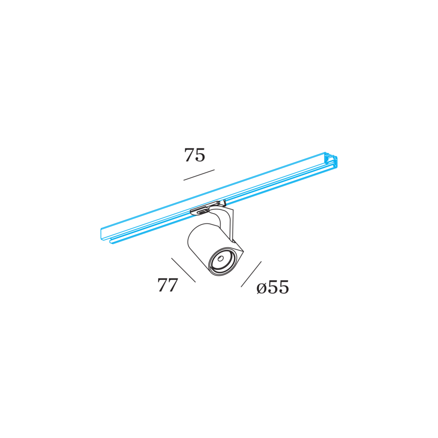 Wever & Ducré SQUBE railverlichting - Kavel 84