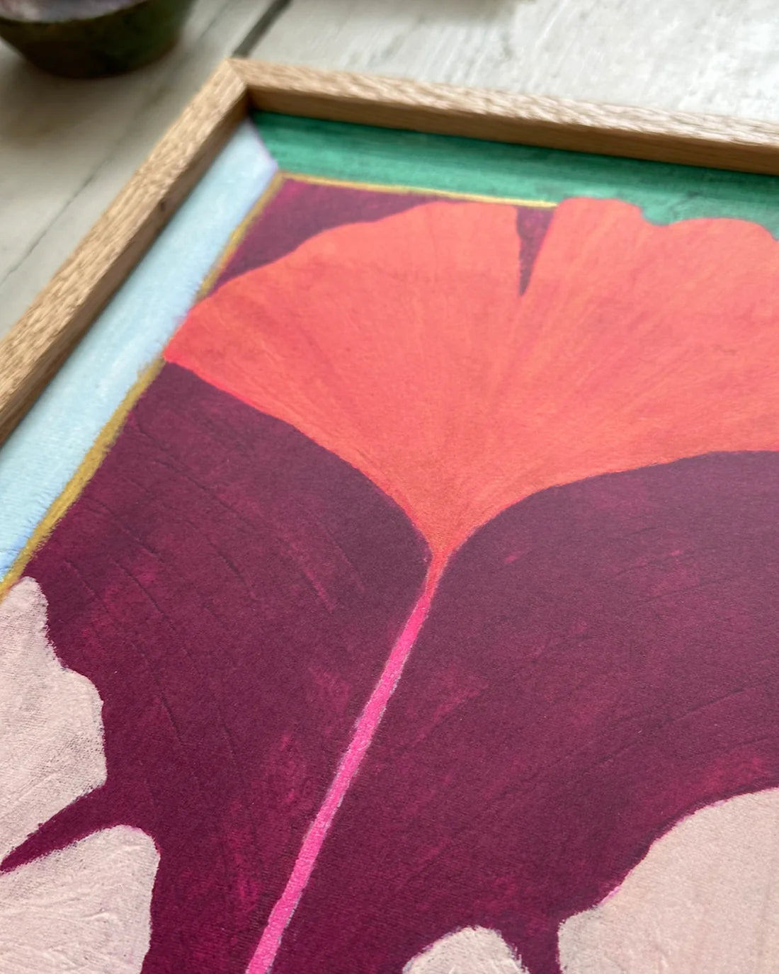 TinyStories Poster met Lijst - Gingko Orange