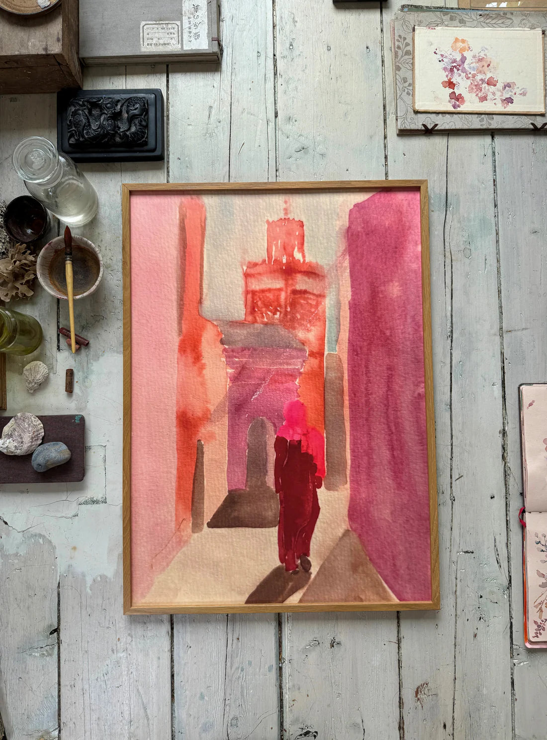 TinyStories Poster met Lijst - Dans les Rues de Marrakech