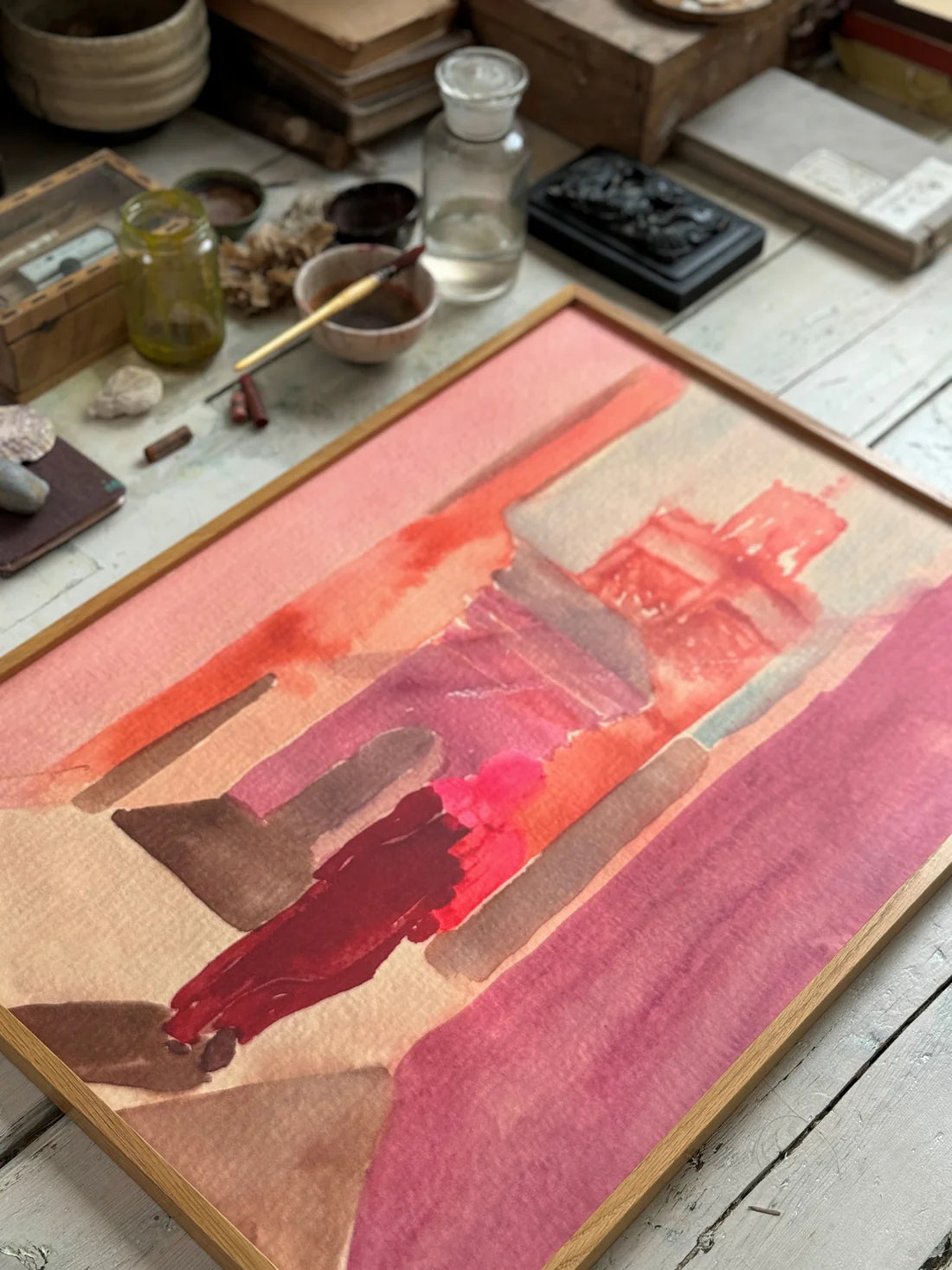 TinyStories Poster met Lijst - Dans les Rues de Marrakech