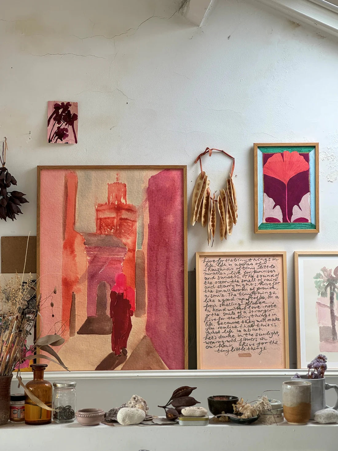 TinyStories Poster met Lijst - Dans les Rues de Marrakech