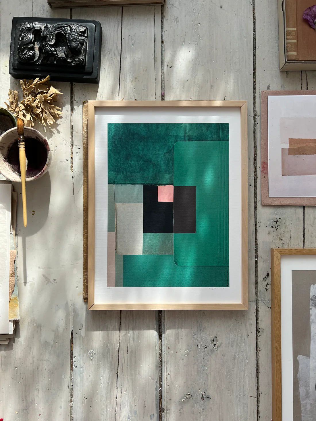 TinyStories Poster met Lijst - Emerald Green