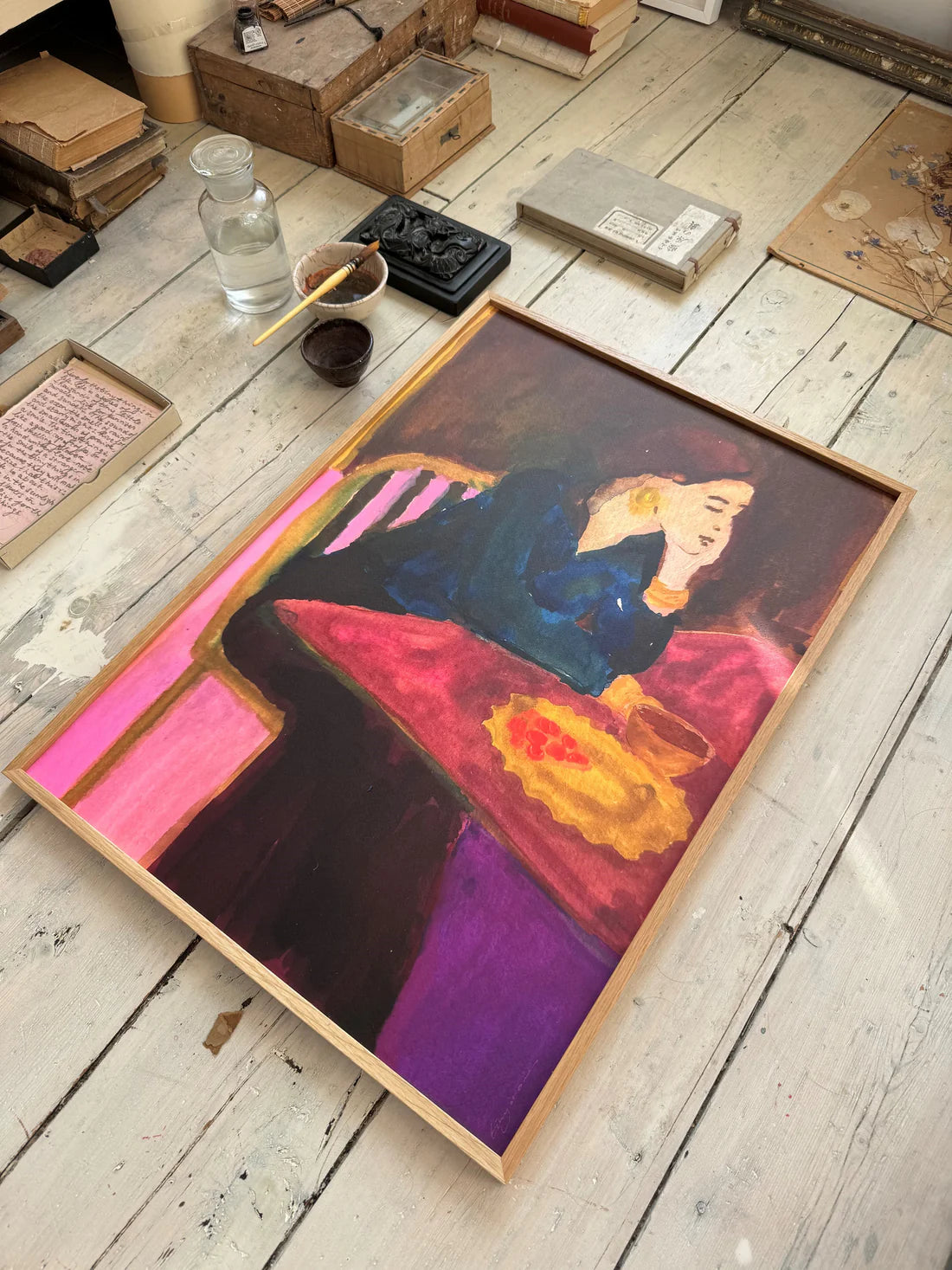 TinyStories Poster met Lijst - Lemon Raspberry Pie