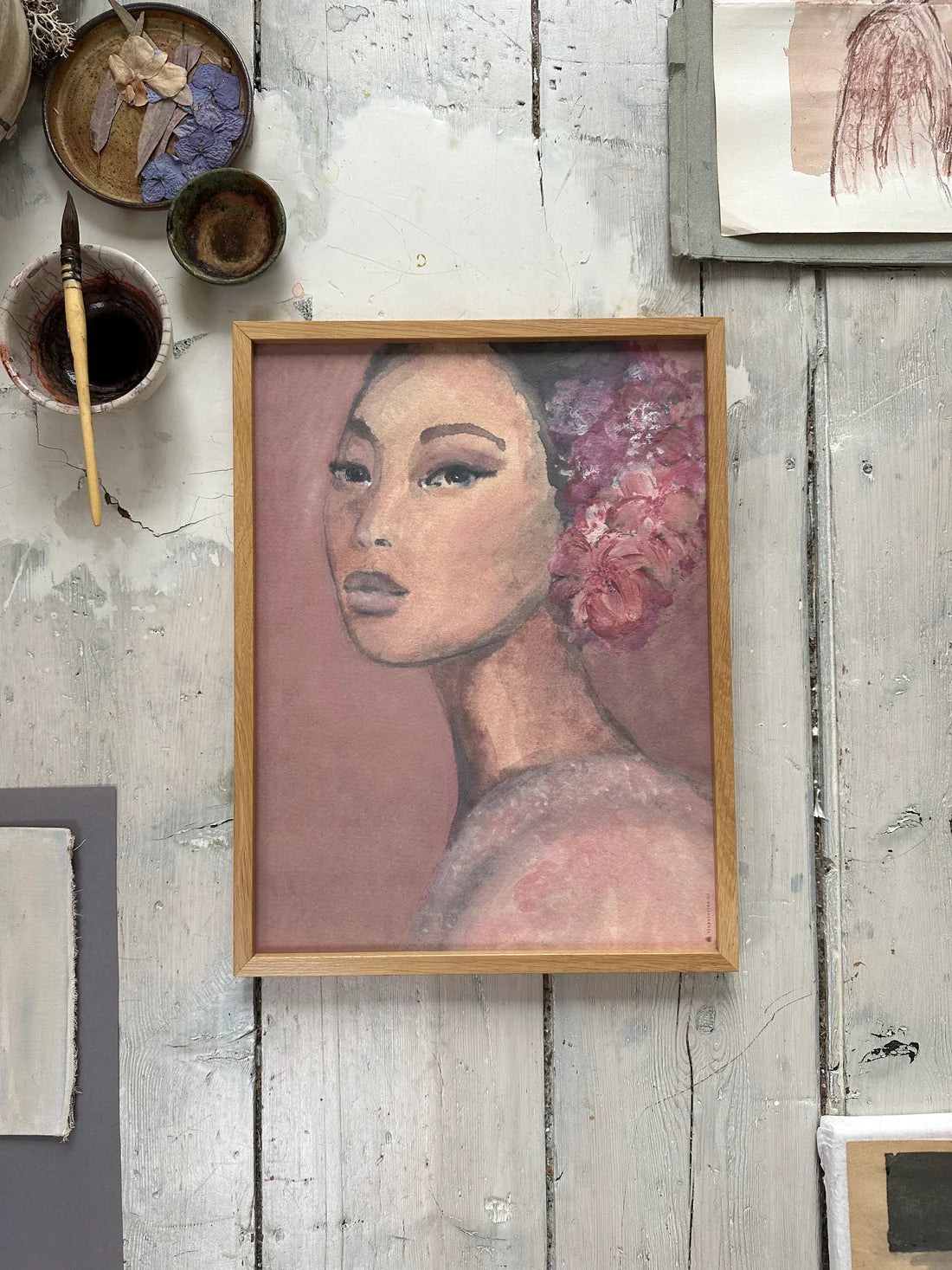 TinyStories Poster met Lijst - Sakura