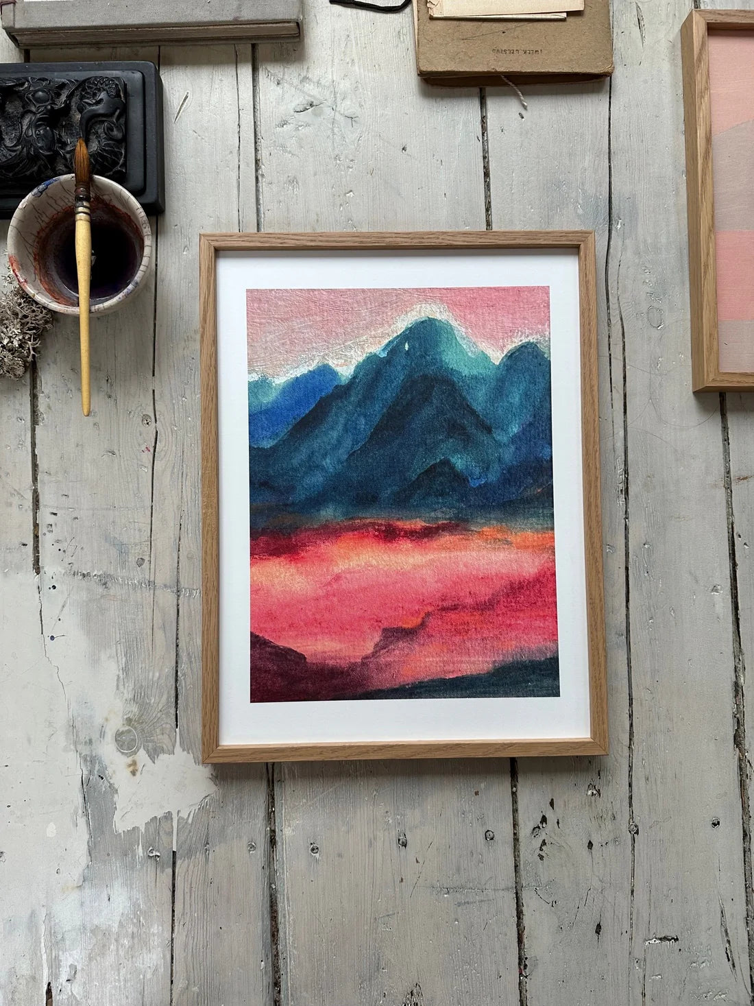 TinyStories Poster met Lijst - Sunset