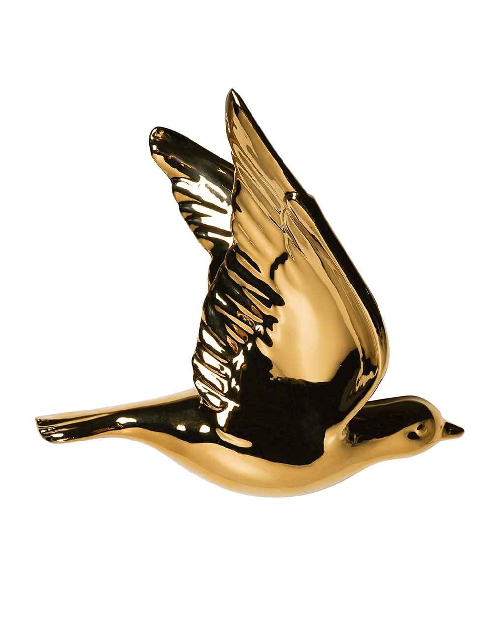 Heinen Delfts Blauw wandvogel goud - Kavel 84