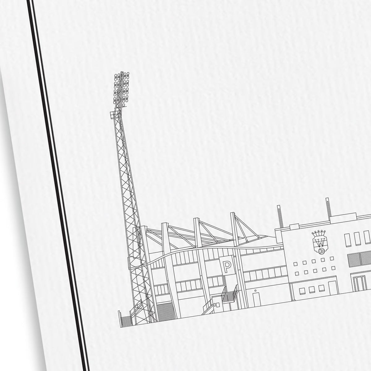 WIJCK. Poster Willem II - Koning Willem II Stadion