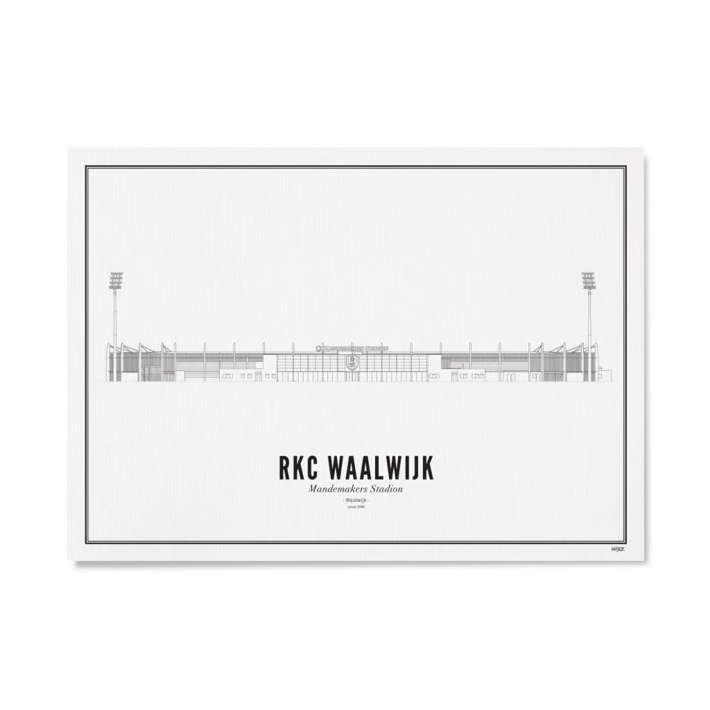 WIJCK. Poster RKC Waalwijk - Mandemakers Stadion