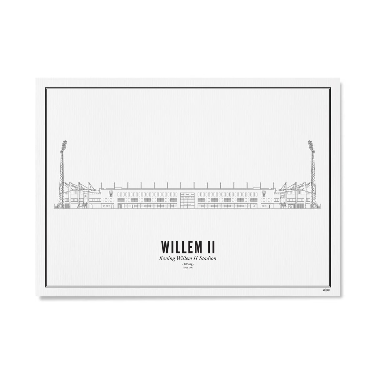WIJCK. Poster Willem II - Koning Willem II Stadion