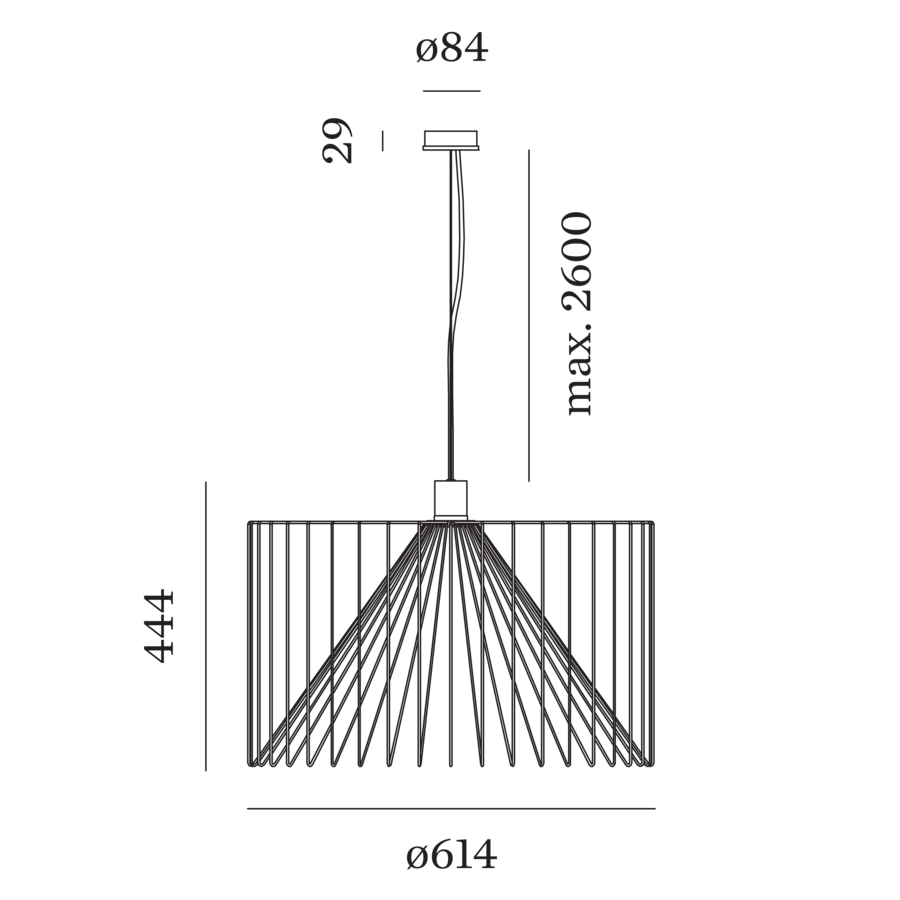 Wever & Ducré WIRO hanglamp
