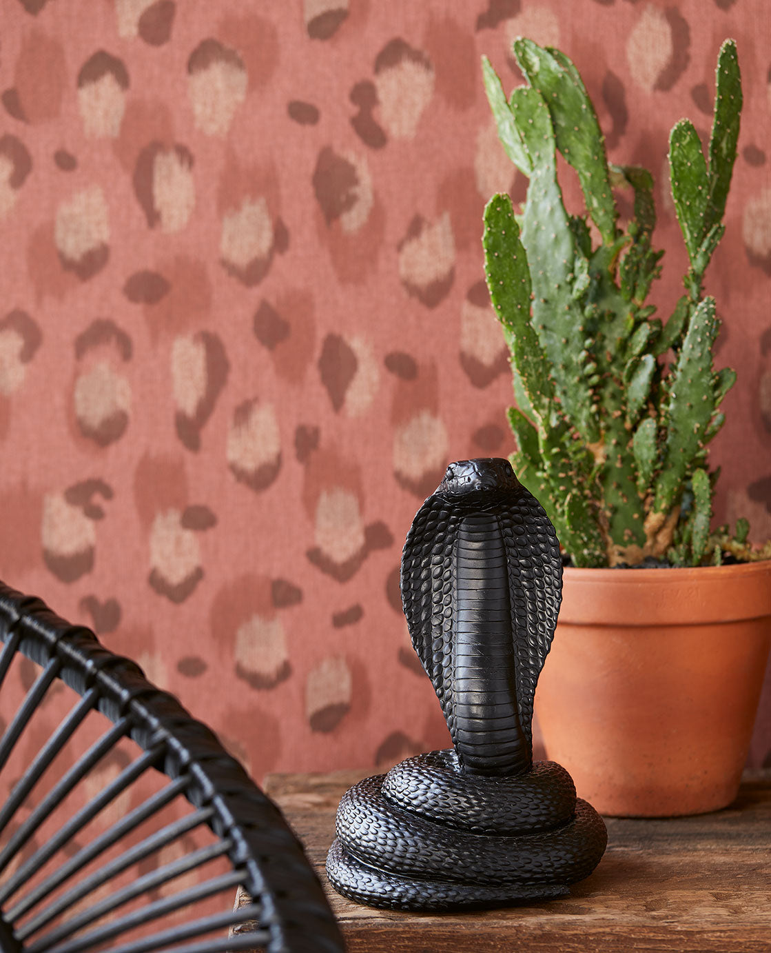 Eijffinger Skin Luipaard Roze/Rood