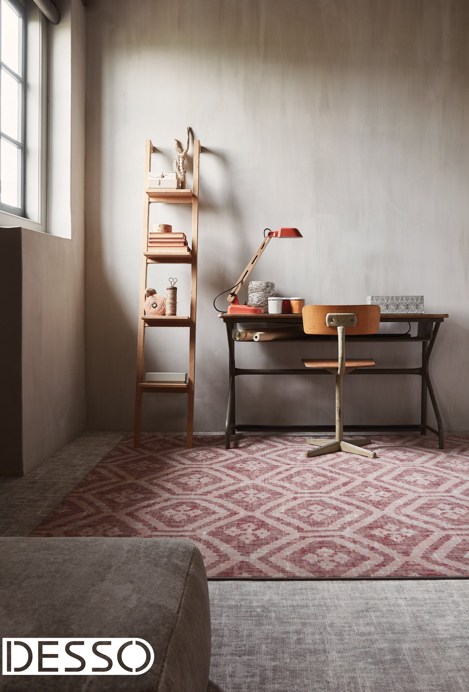 Tarkett vloerkleed Geometrisch rood