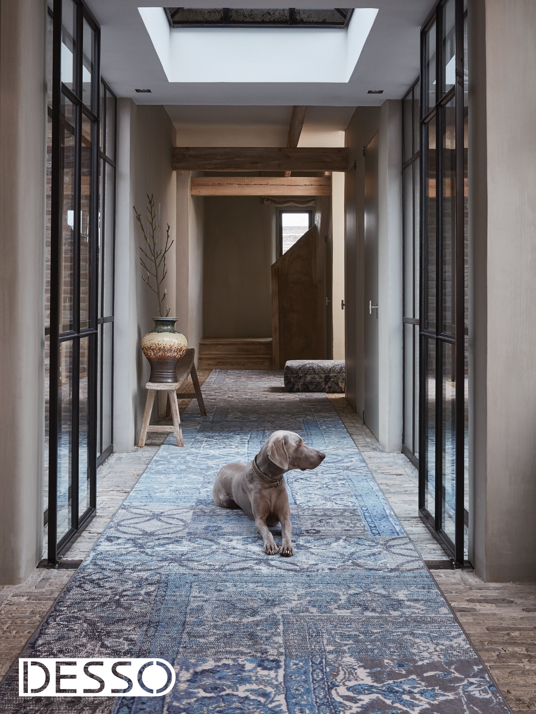 Tarkett vloerkleed Desso Ex blauw