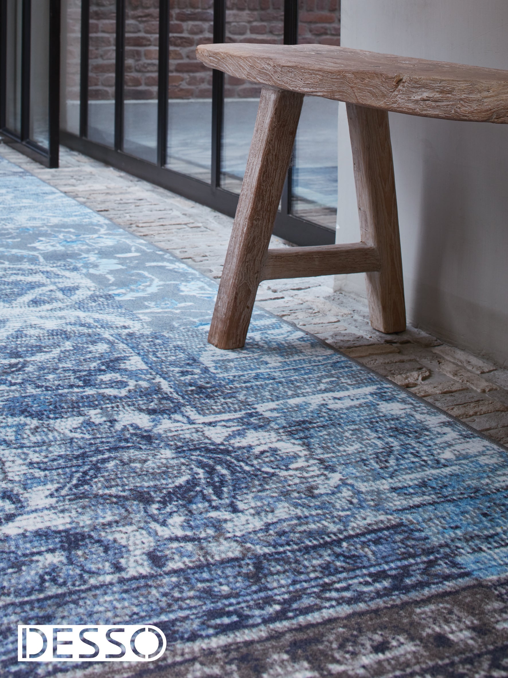 Tarkett vloerkleed Desso Ex blauw