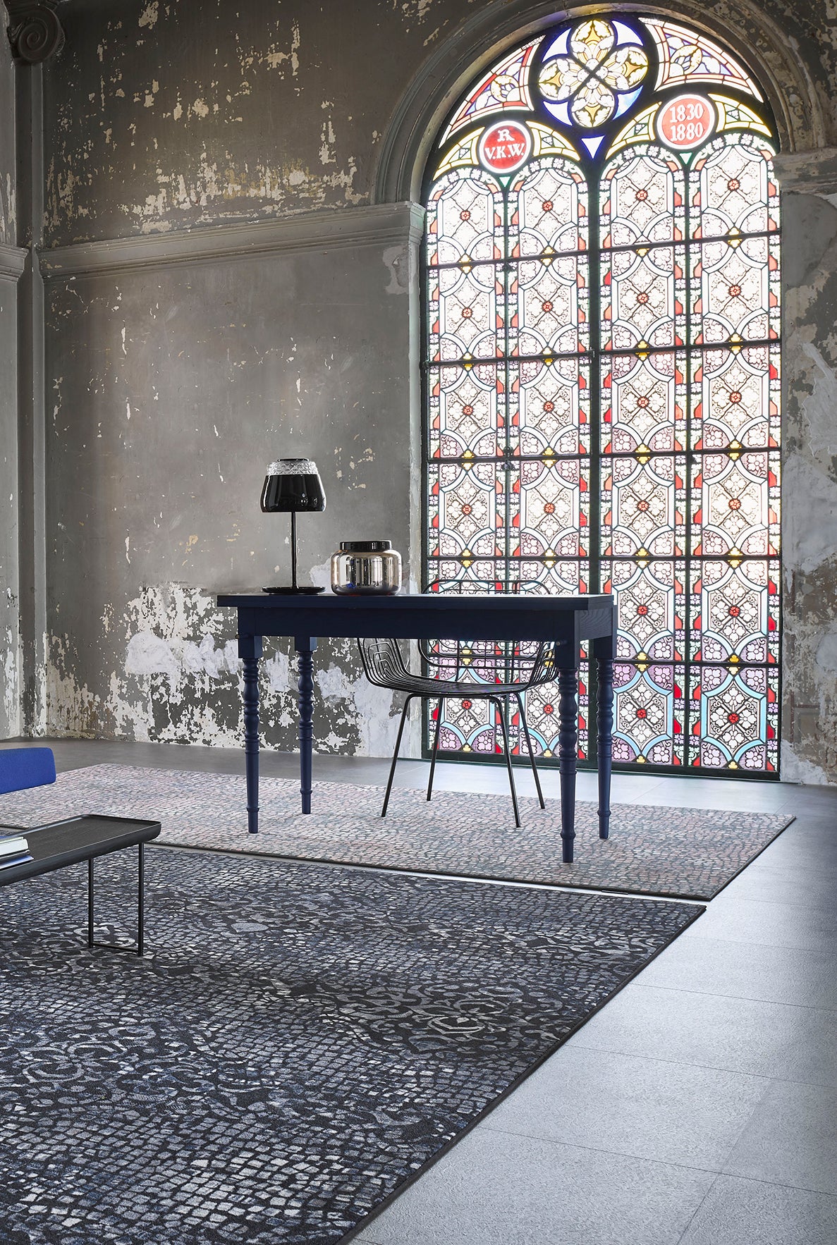 Tarkett vloerkleed Mozaïek zwart/grijs