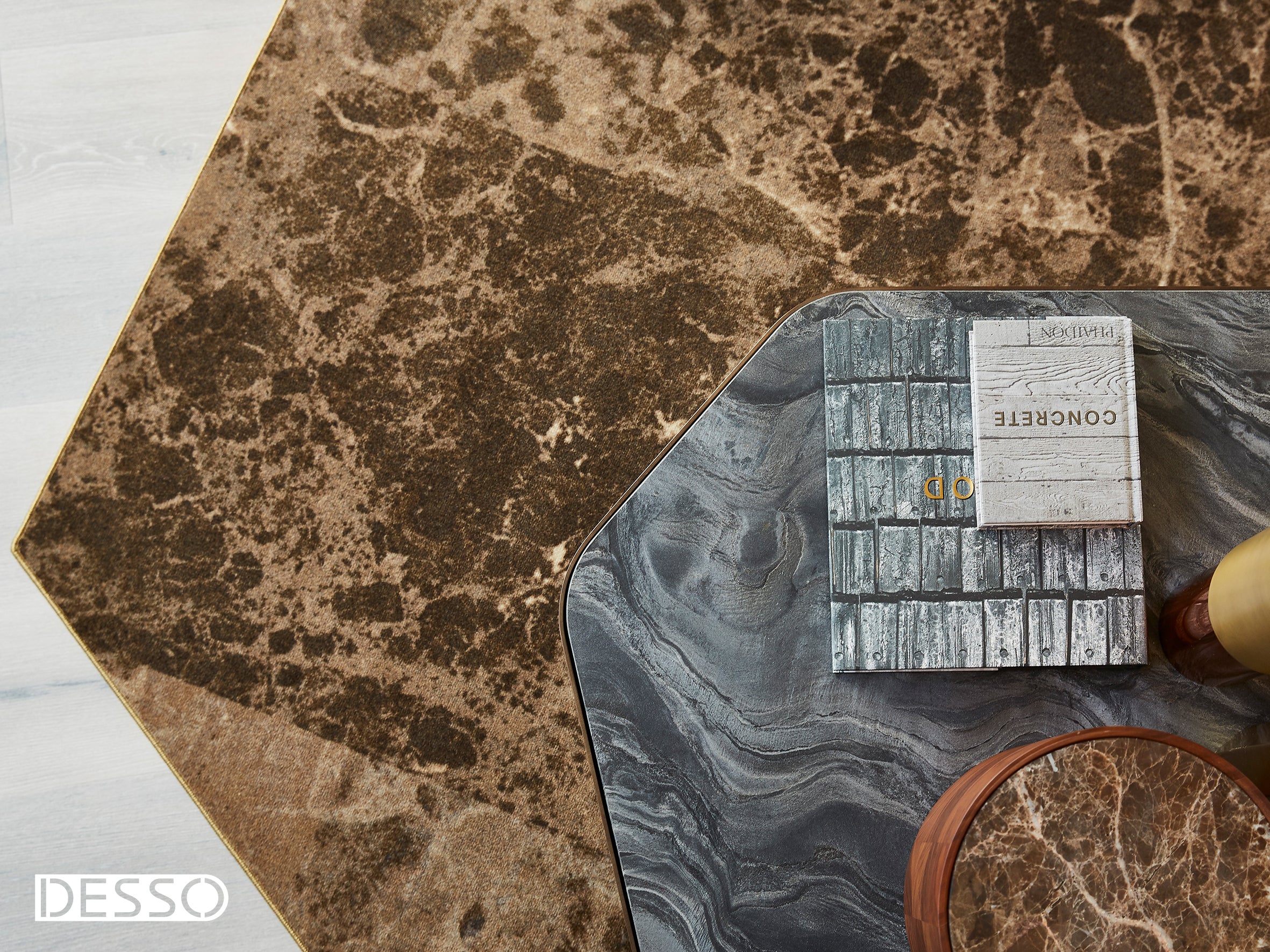 Tarkett vloerkleed Marmerlook bruin