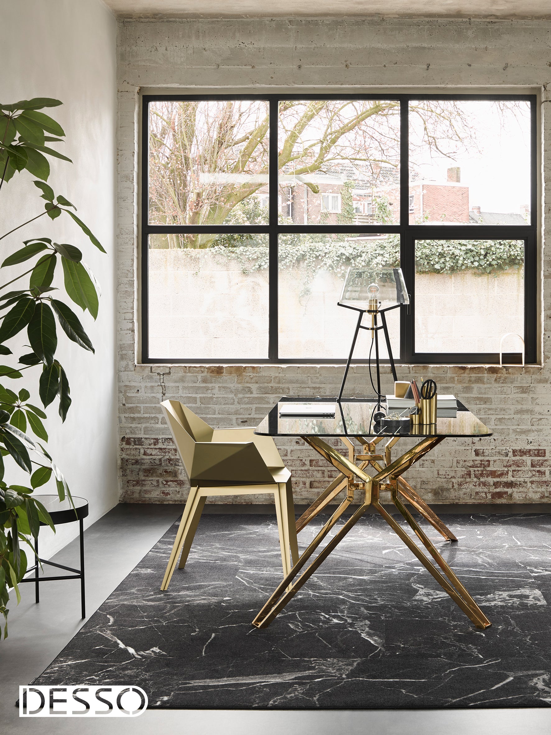 Tarkett vloerkleed Marmerlook zwart