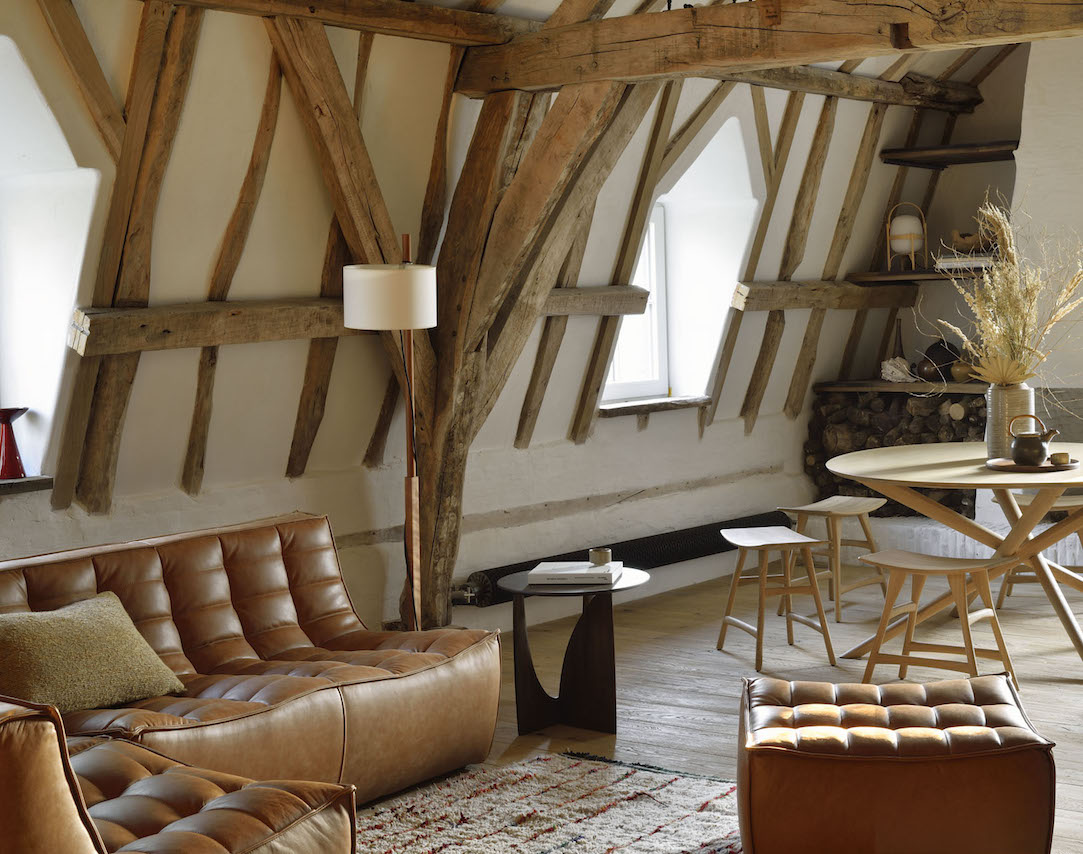 Ethnicraft Poef/Voetenbank N701