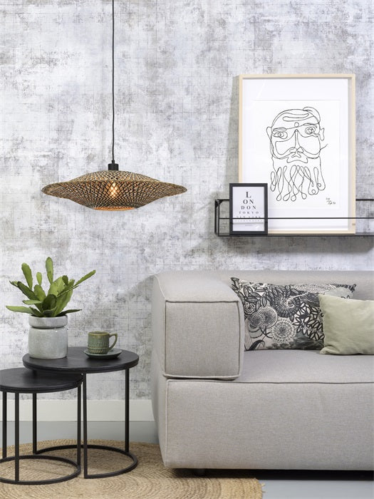 GOOD&MOJO bamboe lamp Bali M als hanglamp.