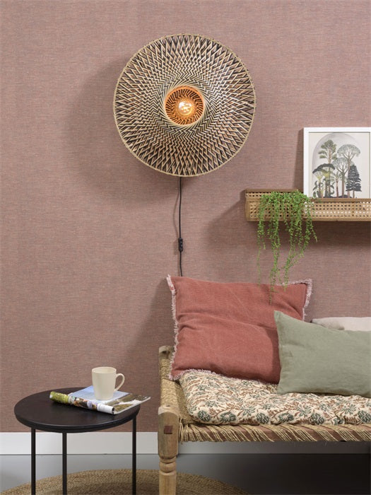 GOOD&MOJO bamboe lamp Bali M als wandlamp.