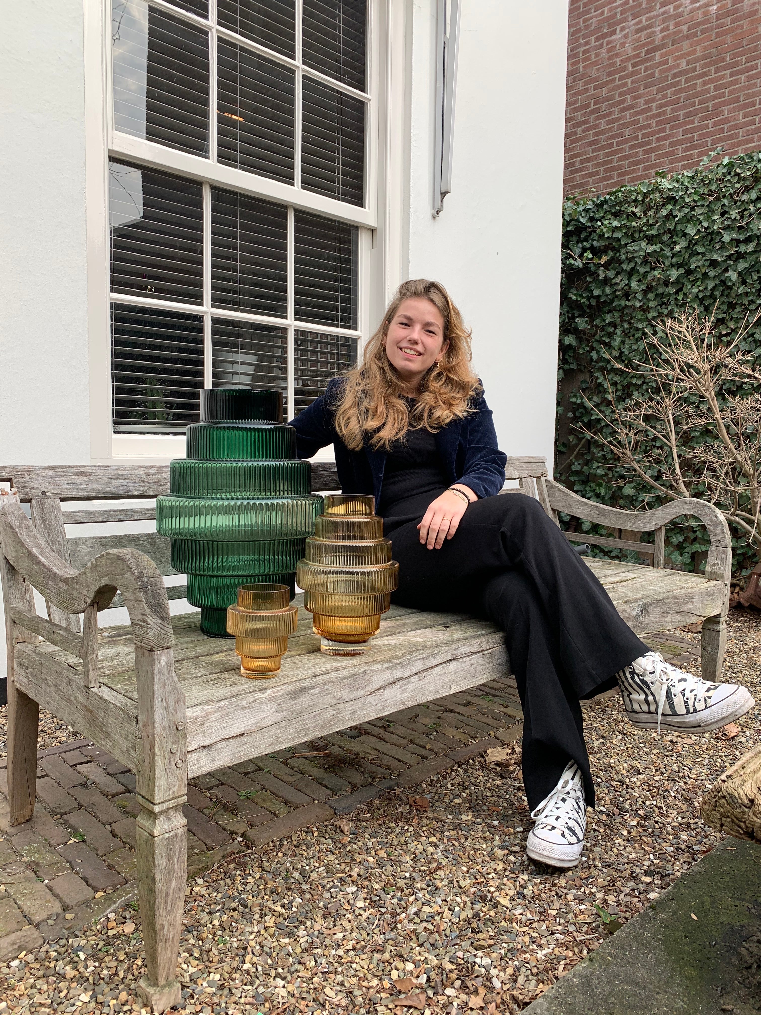 Pols Potten Retro waxinelichthouder Steps