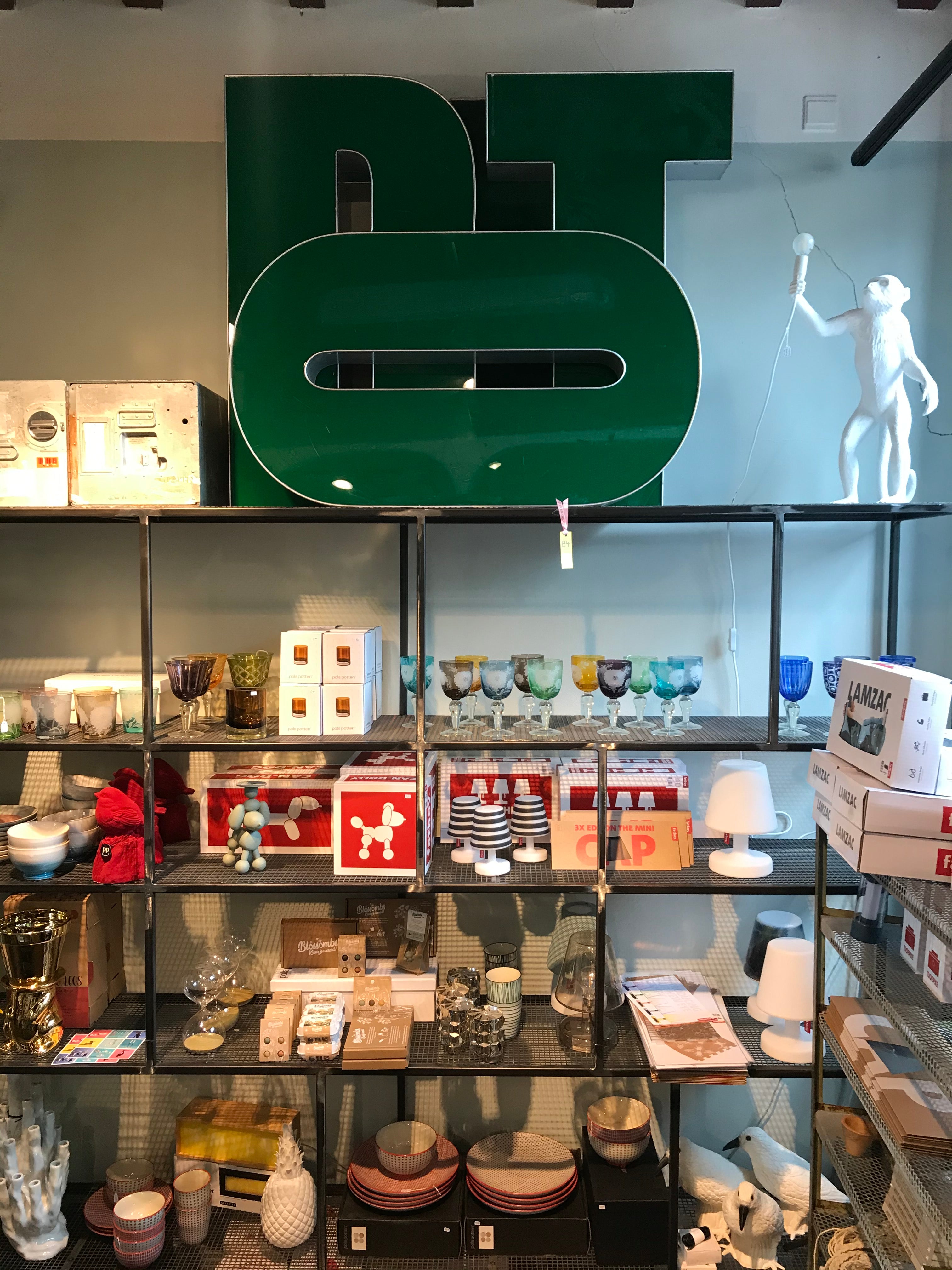 Vintage lichtgevende Letter