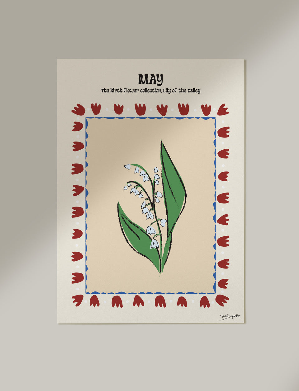 Studiogup Birth Flower poster - Mei