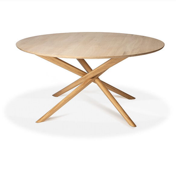 Ethnicraft Eettafel Mikado Rond