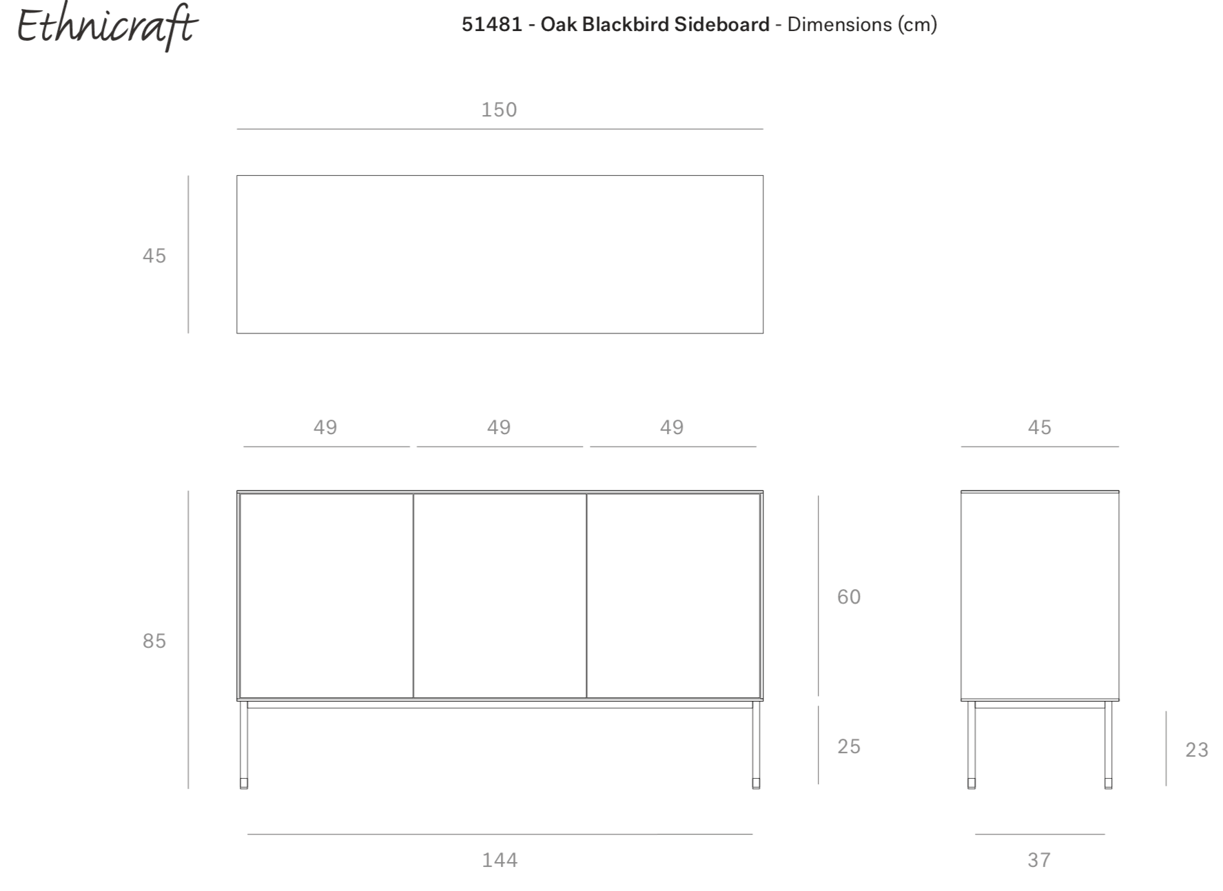 Ethnicraft Dressoir Blackbird
