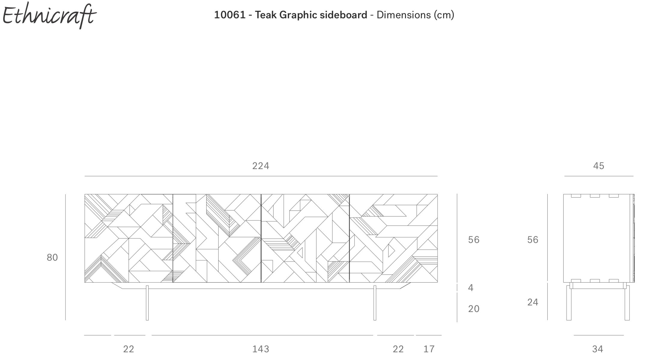 Ethnicraft Graphic Dressoir