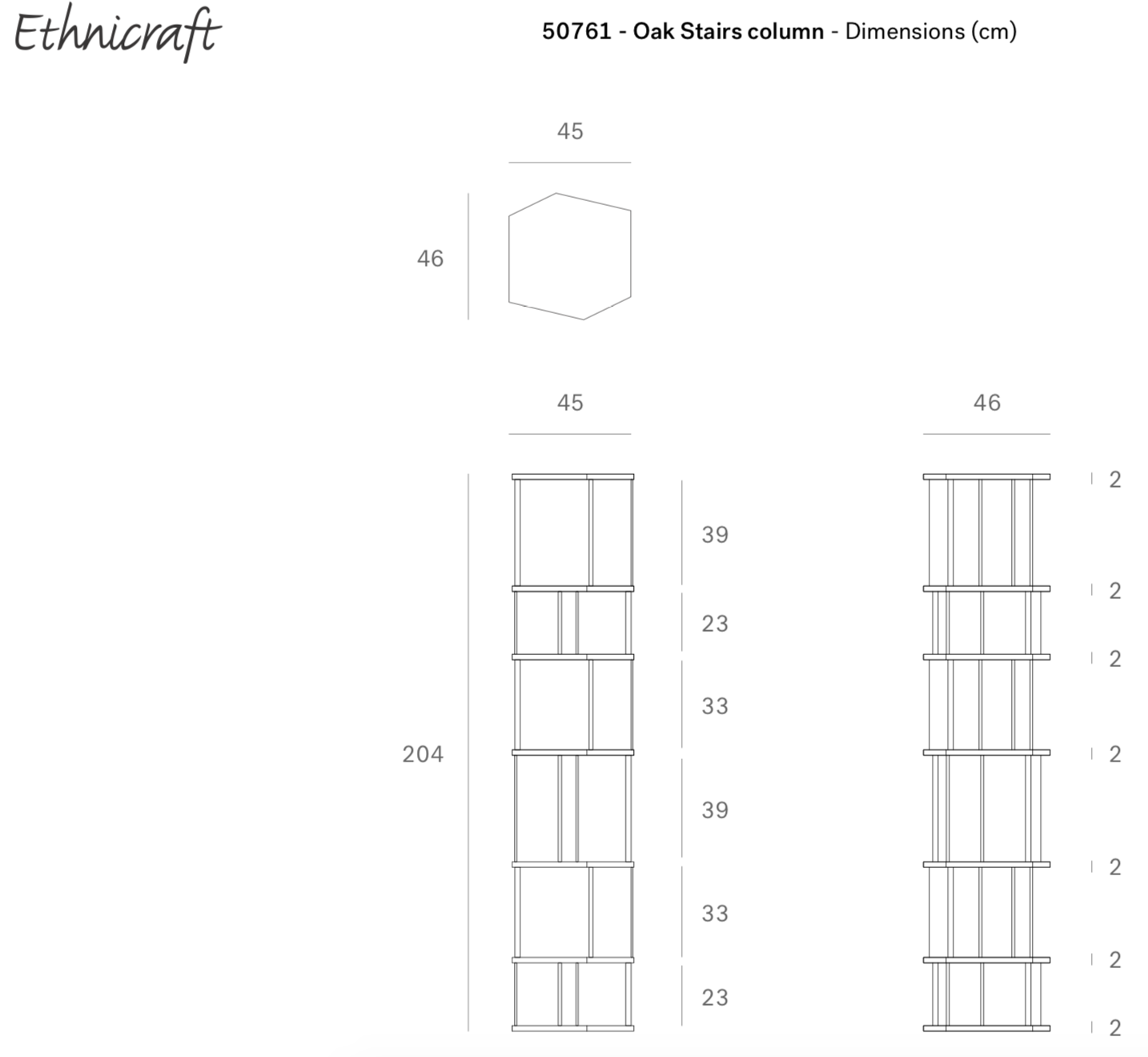 Ethnicraft Kast Stairs Column