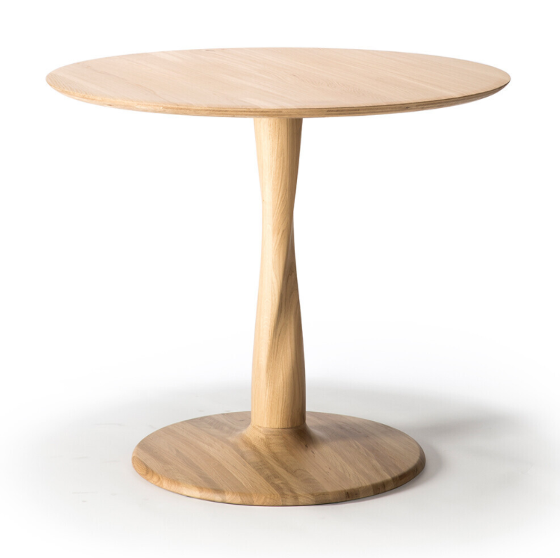 Ethnicraft Eettafel Torsion rond