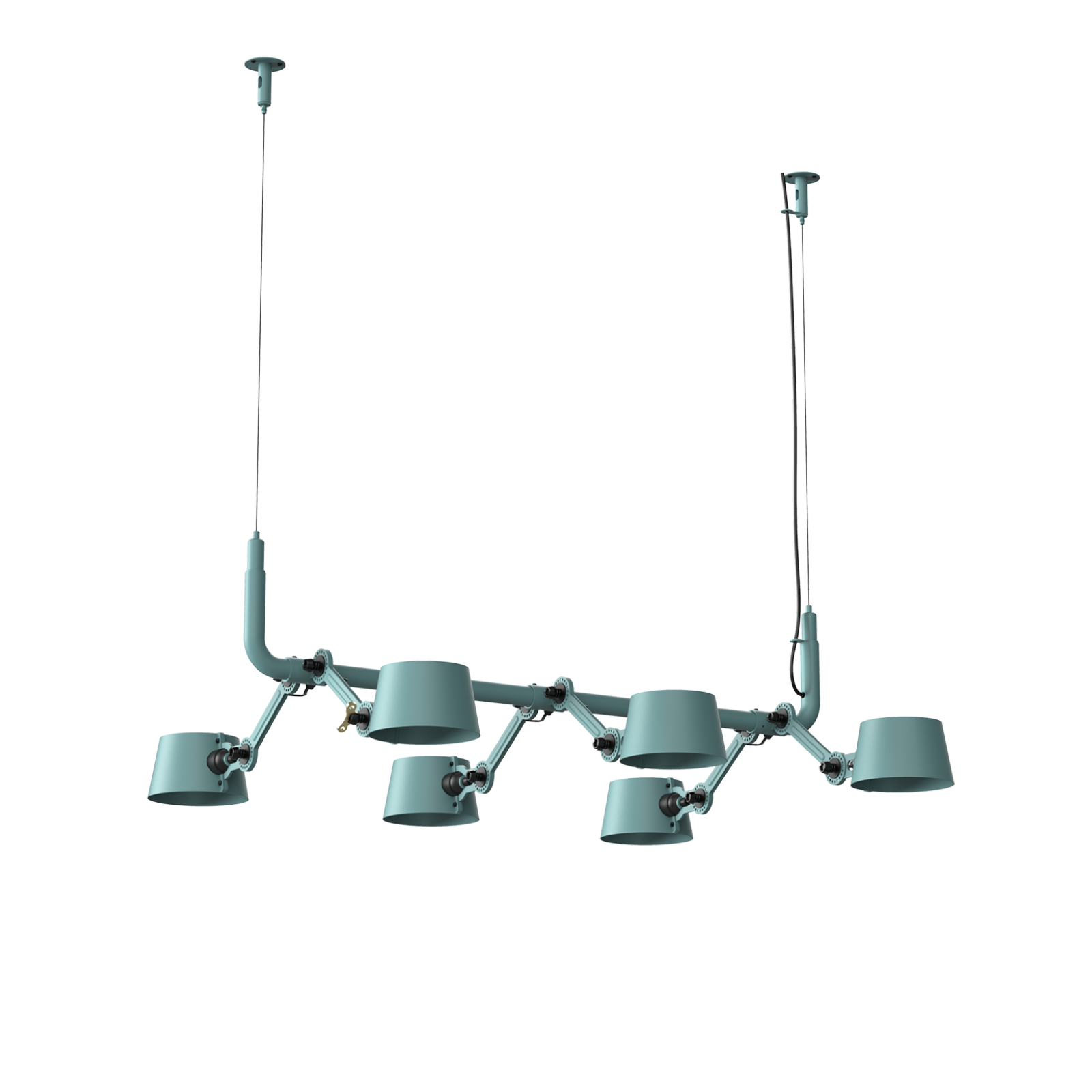 Tonone Bolt 6-pack Pendant hanglamp in de kleur Ice Blue.