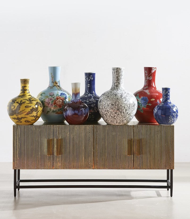 Pols Potten Vaas Blossom Blauw