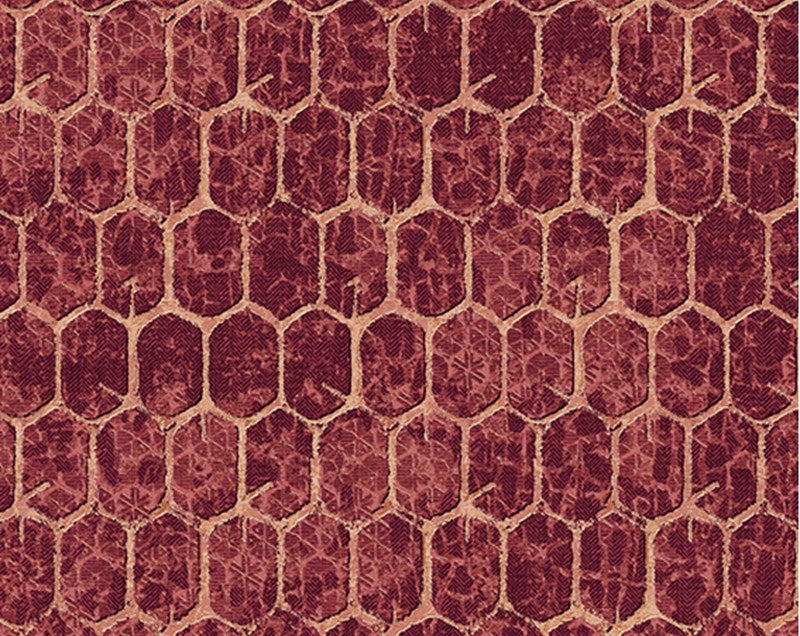 Tarkett vloerkleed honingraat rood