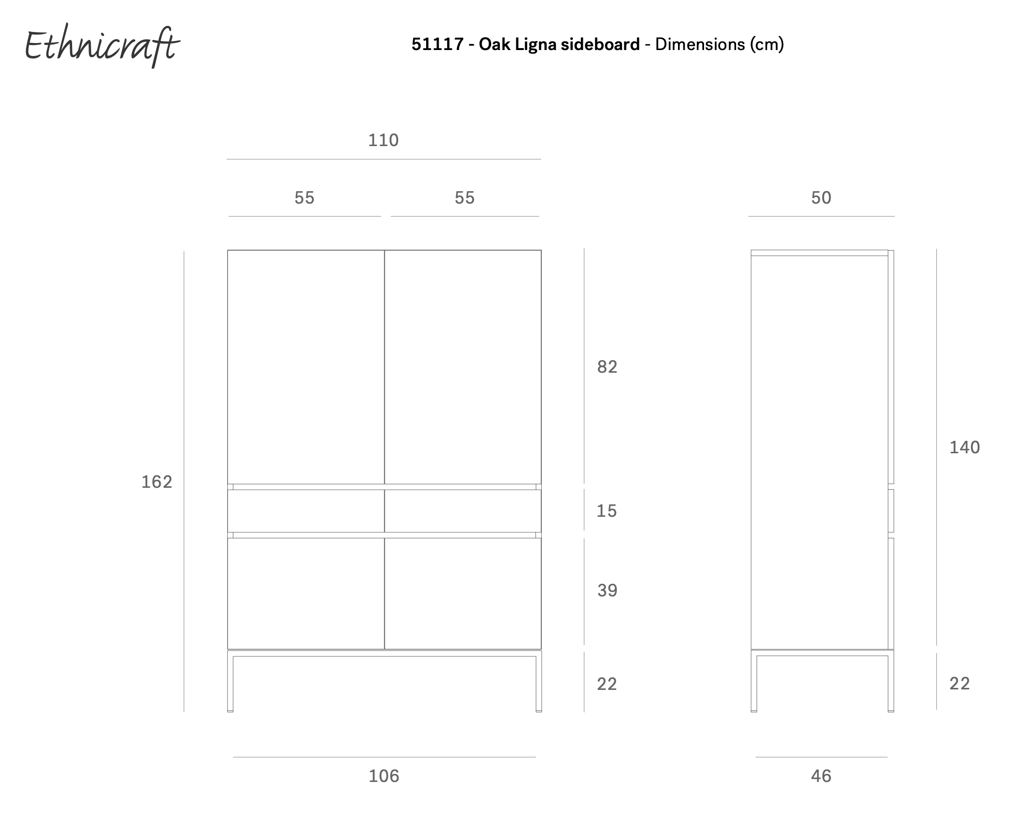 Ethnicraft opbergkast Ligna