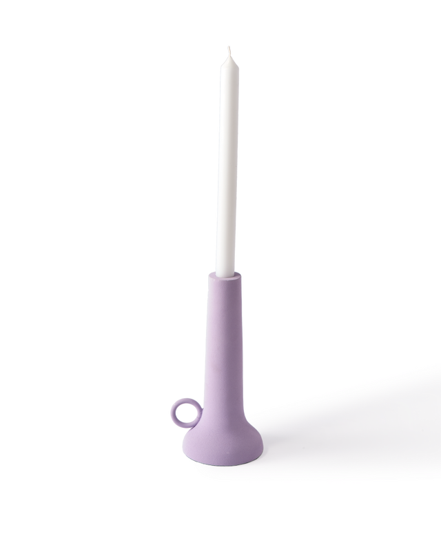 Pols Potten Spartan kandelaar lila.