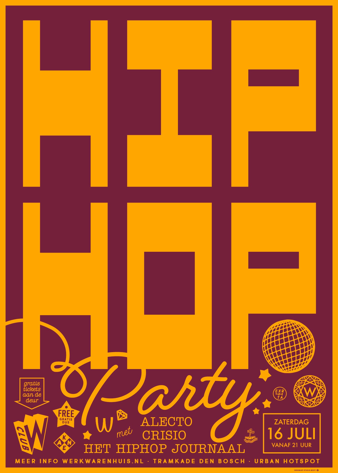 Studio Boot Hip Hop poster.