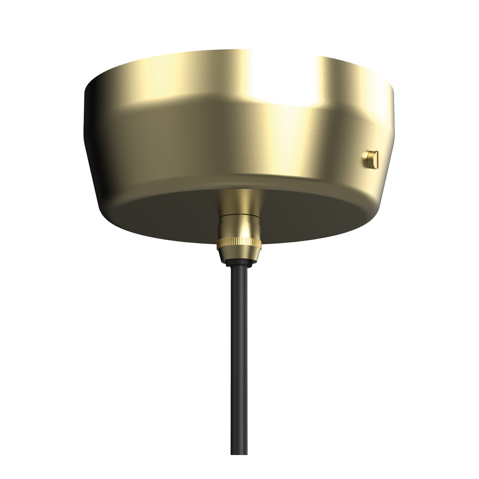 Close-up van de bevestiging van de Tonone Atlas hanglamp.