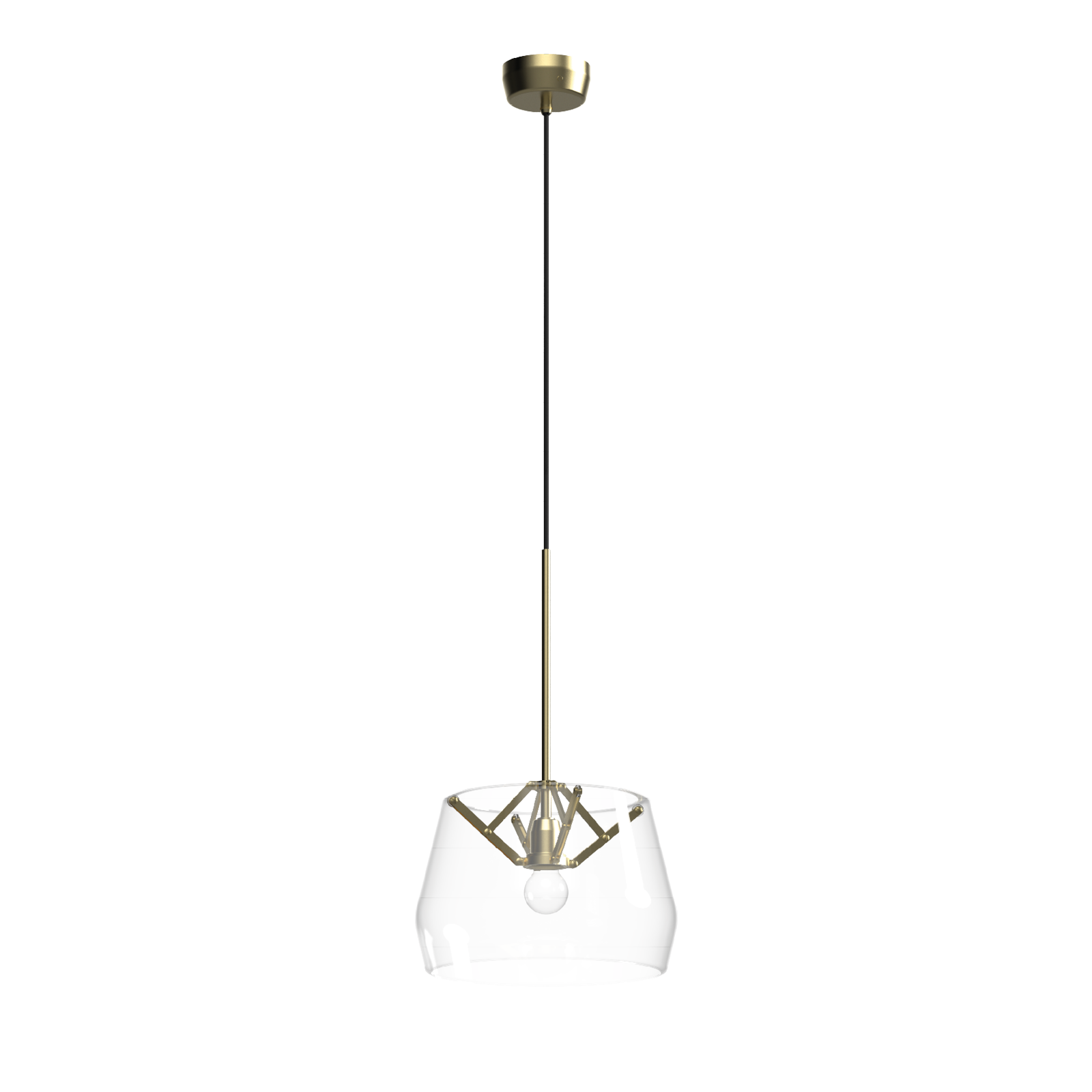 Tonone Atlas hanglamp in de kleur transparent.