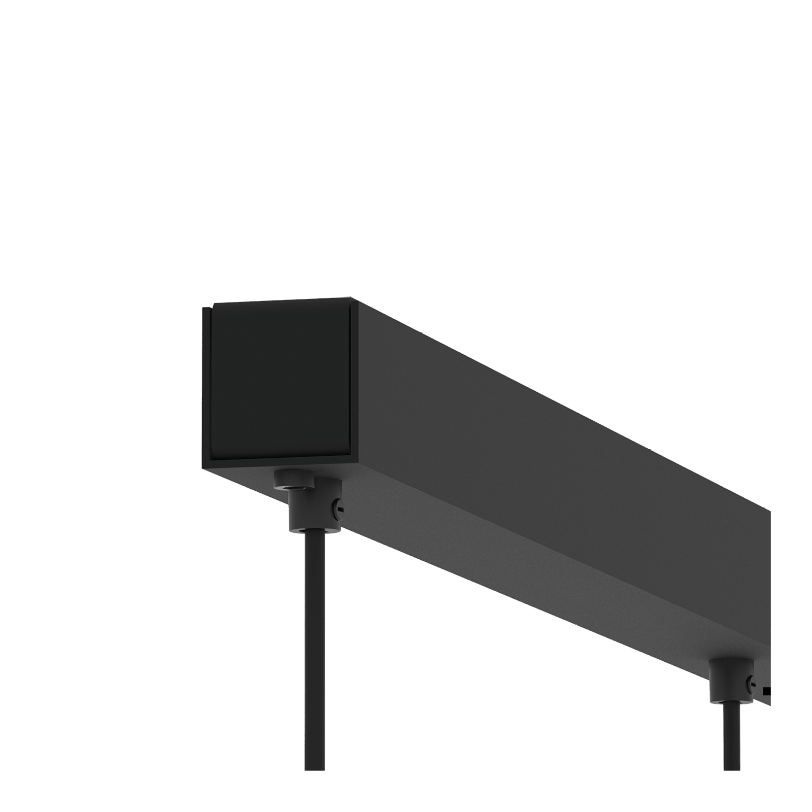 Foto van de plafondplaat van de Tonone Beads 3 In Line plafondlamp in de kleur smokey black.