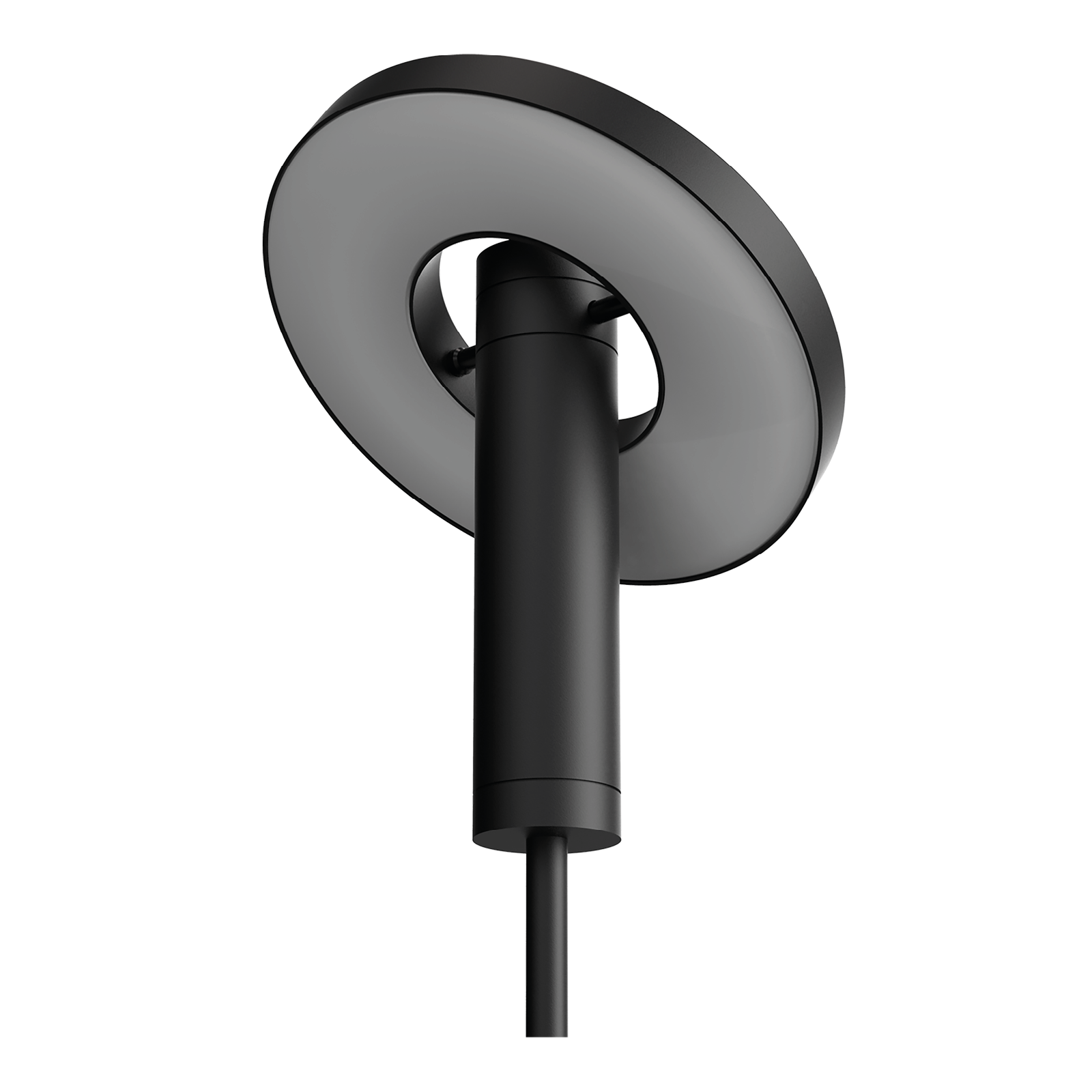 Close-up van de Tonone Beads Floor vloerlamp downlight in de kleur smokey black.