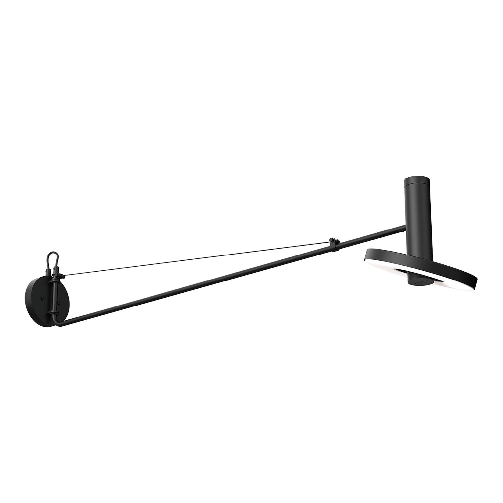 Foto van het verstellen van de Tonone Beads Wall 120 wandlamp in de kleur smokey black.