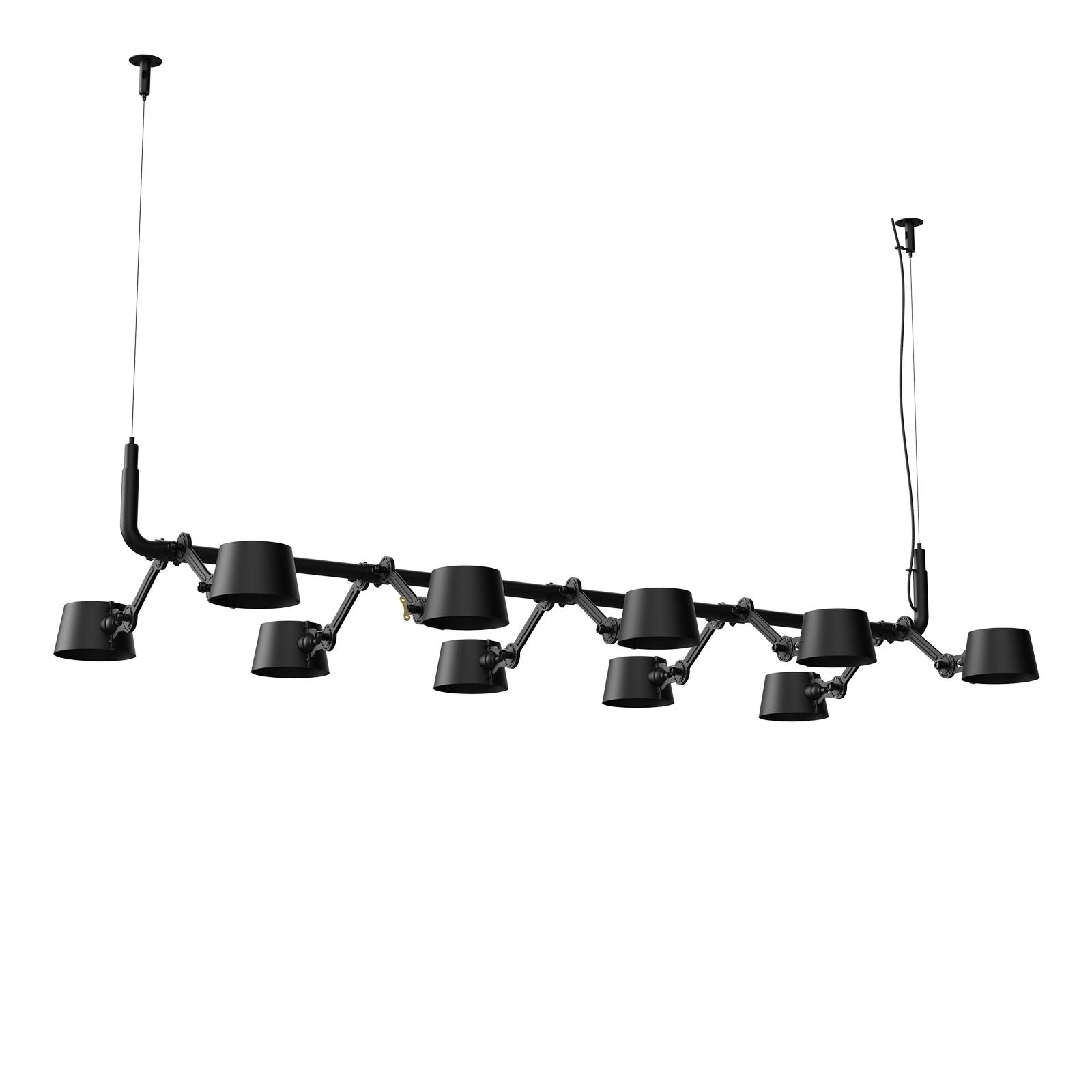 Tonone Bolt 10-Pack Pendant hanglamp in de kleur smokey black.