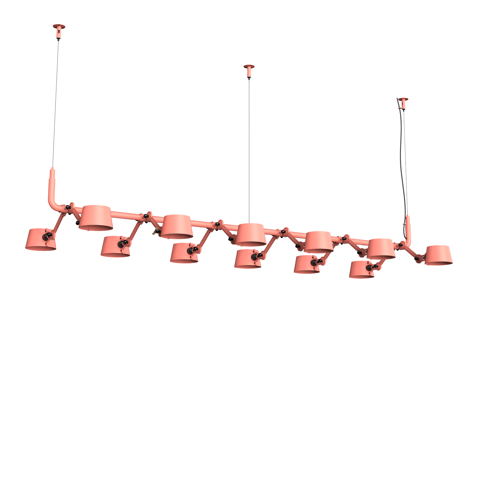 Tonone Bolt 12-Pack Pendant hanglamp in de kleur daybreak rose.