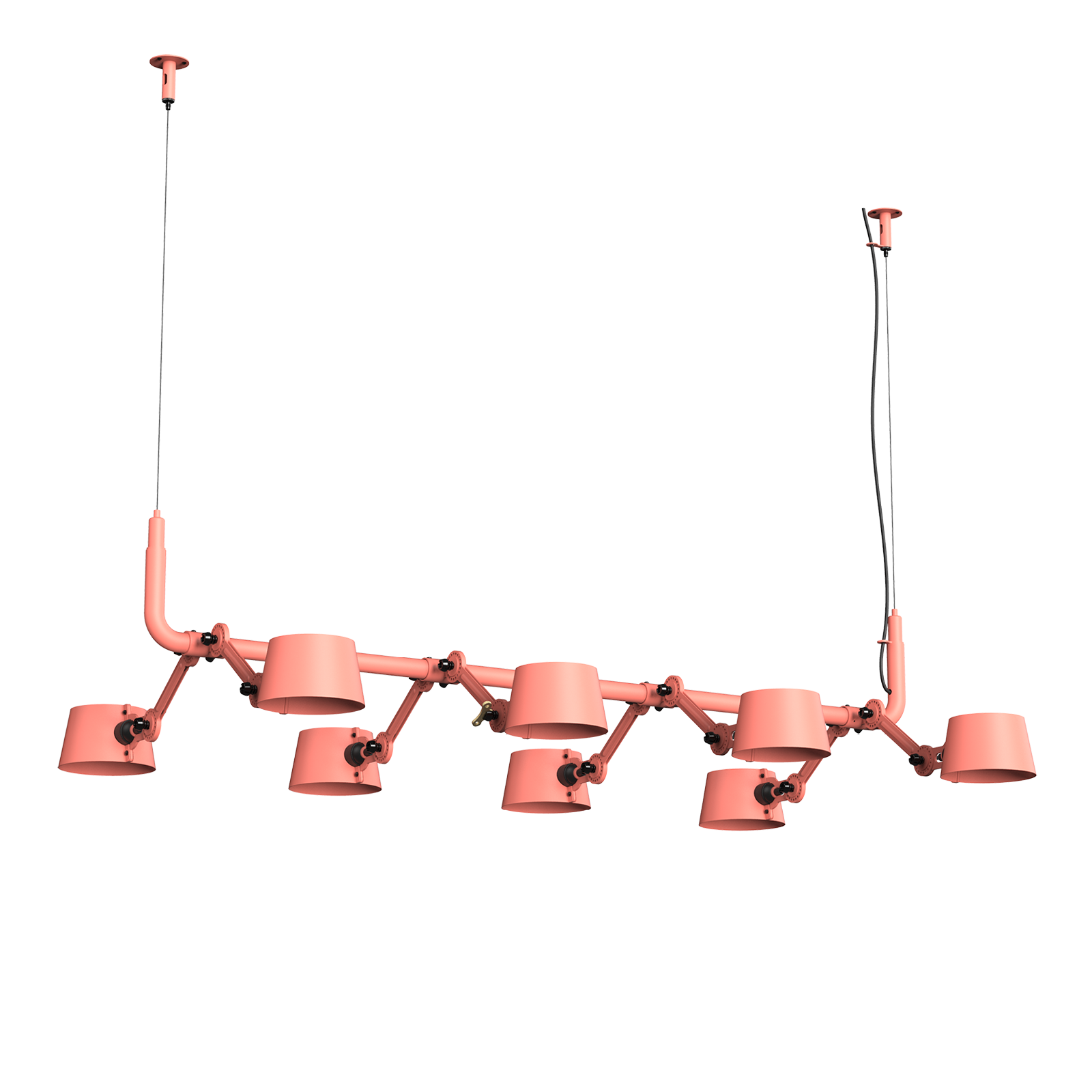Tonone Bolt 8-Pack Pendant hanglamp in de kleur daybreak rose.
