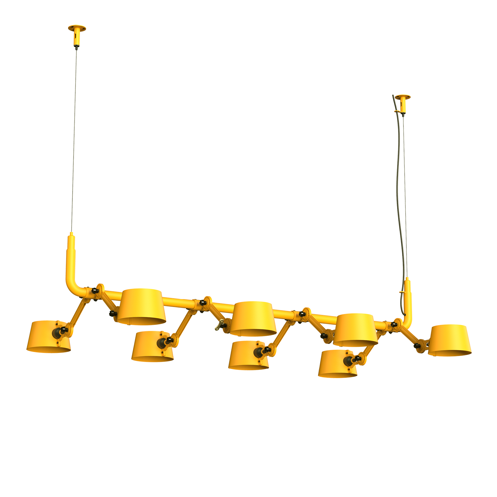 Tonone Bolt 8-Pack Pendant hanglamp in de kleur sunny yellow.