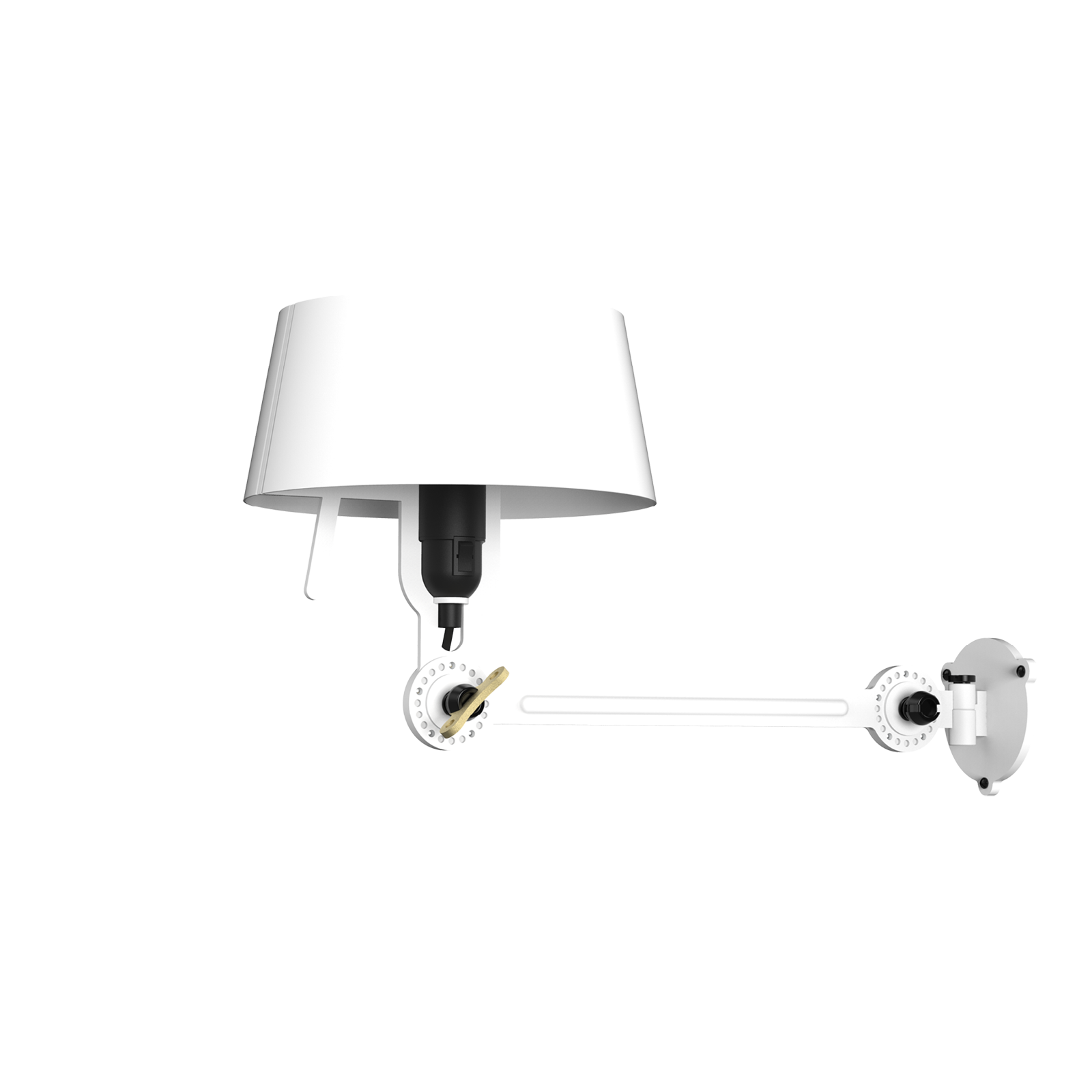 Tonone Bolt Bed Underfit wandlamp in de kleur pure white.