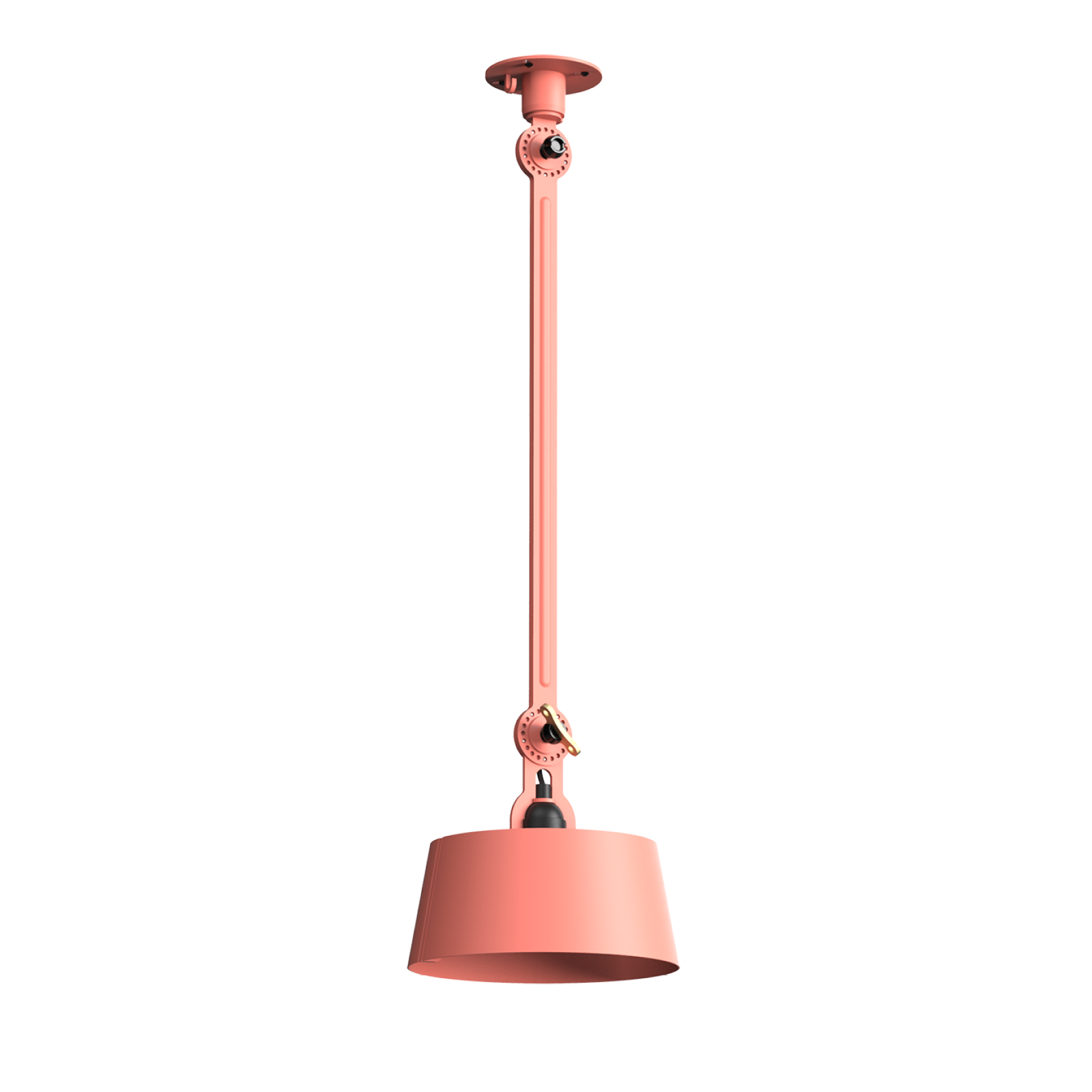 Tonone Bolt Ceiling 1 arm Underfit plafondlamp in daybreak rose.